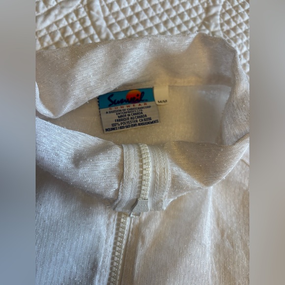 White Mesh Women's Jacket, Mosquito netting clothing, Sun protect, vintage cloth - Picture 5 of 12